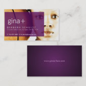 Gina-Visitenkarten [lila] Visitenkarten Visitenkarte (Vorne/Hinten)