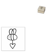 Gina's Bienen 3 1x1 in. Gummistempel (Stempel)