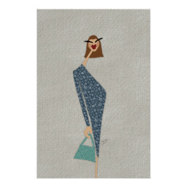 Ginette en promenade Mode Poster