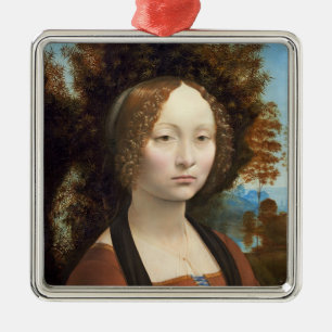 Ginevra de' Benci, C. 1474 - 78 Silbernes Ornament