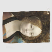 Ginevra de' Benci Leonardo da Vinci Golfhandtuch (Horizontal)