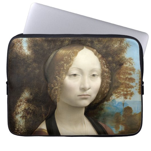 Ginevra de' Benci Leonardo da Vinci Laptopschutzhülle (Vorderseite)