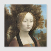 Ginevra de' Benci Leonardo da Vinci Magnetkarte (Vorderseite)