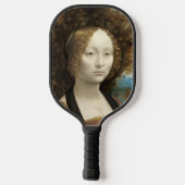 Ginevra de' Benci Leonardo da Vinci Pickleball Schläger (Rückseite)