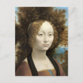 Ginevra de' Benci Leonardo da Vinci Postkarte (Vorderseite)