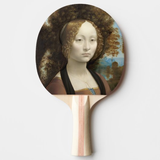 Ginevra de' Benci Leonardo da Vinci Tischtennis Schläger (Vorderseite)