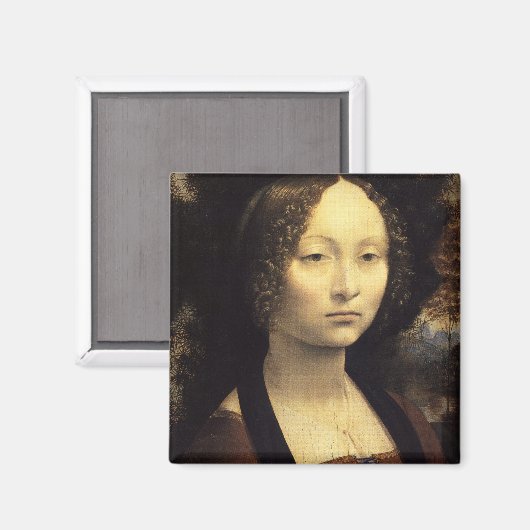 Ginevra de' Benci Magnet (Vorderseite/Rückseite)