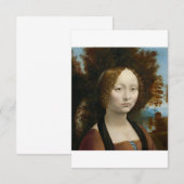 Ginevra de Benci von Leonardo da Vinci Dankeskarte (Vorne/Hinten)