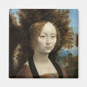 Ginevra de' Benci von Leonardo Da Vinci Magnet