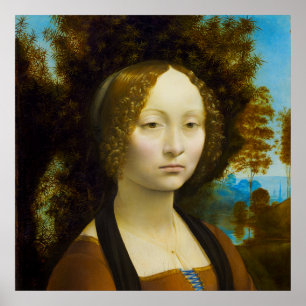 Ginevra de' Benci von Leonardo da Vinci Poster