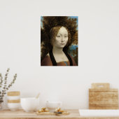 Ginevra de' Benci von Leonardo Da Vinci Poster (Küche)