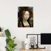 Ginevra de' Benci von Leonardo Da Vinci Poster (Heimbüro)