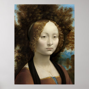 Ginevra de' Benci von Leonardo Da Vinci Poster