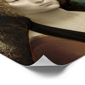 Ginevra de' Benci von Leonardo Da Vinci Poster (Ecke)