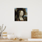 Ginevra de' Benci von Leonardo da Vinci Poster (Küche)