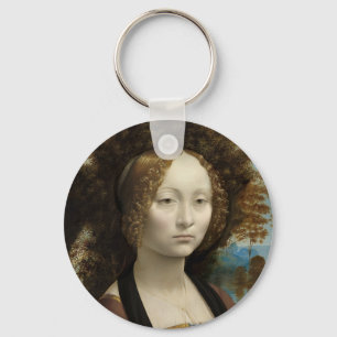 Ginevra de' Benci von Leonardo Da Vinci Schlüsselanhänger