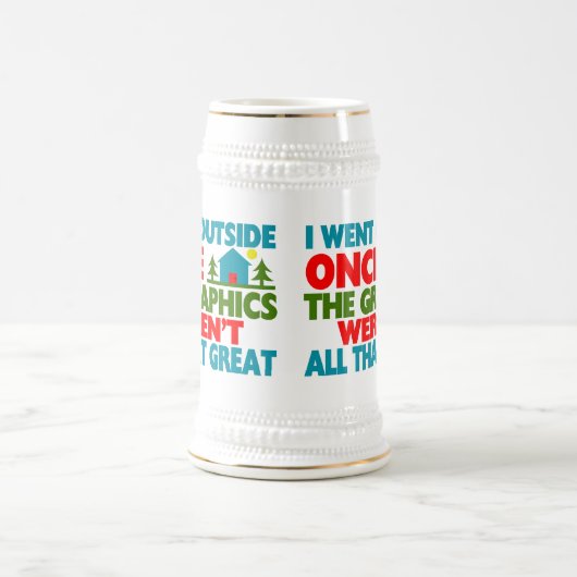 Ging außerhalb der Grafiken waren nicht groß Bierglas (Mittel)