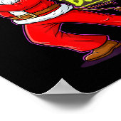 Ginga Bells Santa Brazilian Party Holiday Christma Poster (Ecke)