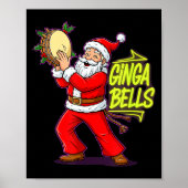 Ginga Bells Santa Brazilian Party Holiday Christma Poster (Vorne)