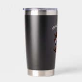 Ginga-Corn Lustiges Ginger-Einhorn-Design Thermobecher (Rechts)