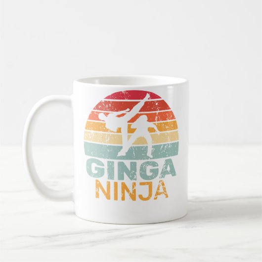 Ginga Ninja brasilianische Kampfsportarten Männer Kaffeetasse (Links)