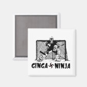 Ginga Ninja - Hockey Goalie Magnet (Vorderseite/Rückseite)