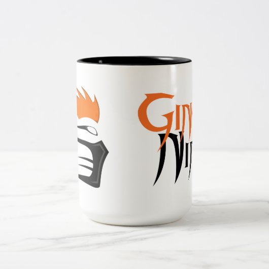 Ginga Ninja Logo-Tasse Zweifarbige Tasse (Mittel)