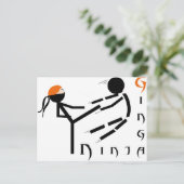 Ginga Ninja Postkarte (Stehend Vorderseite)