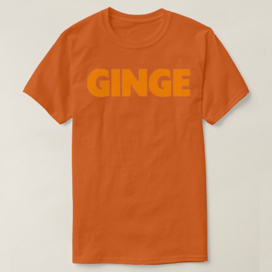 Ginge RedheadGinger T-Shirt (Design vorne)