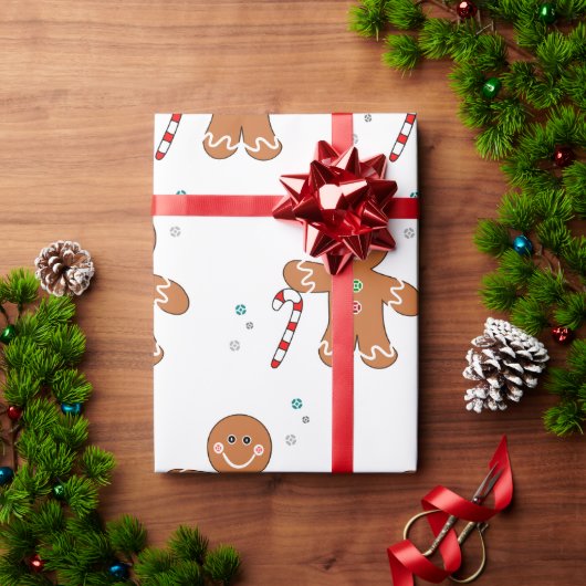 Gingee Gingerbread Spaß Geschenkpapier (Feiertagsgeschenk)