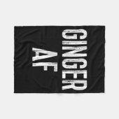 Ginger Af Shirt Irish Men Women St Patricks Day Fleecedecke (Vorderseite (Horizontal))