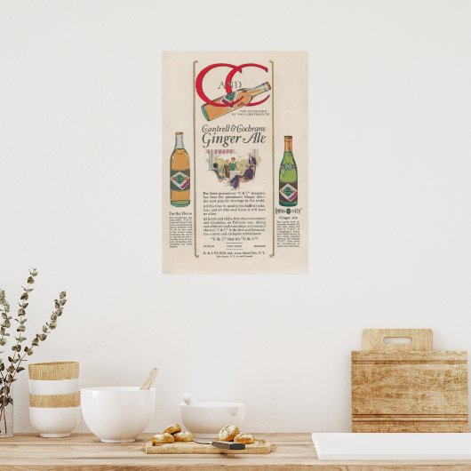 Ginger Ale Ad der 1920er Poster (Küche)