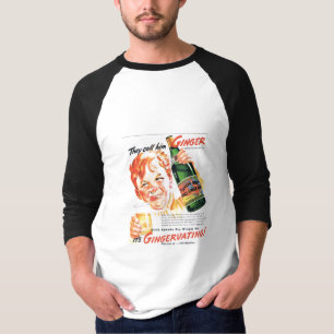 Ginger Ale Gingervatin Dreißigerjahre Anzeige T-Shirt