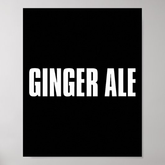 Ginger Ale Thanksgiving Costume Funny Drinks And B Poster (Vorne)