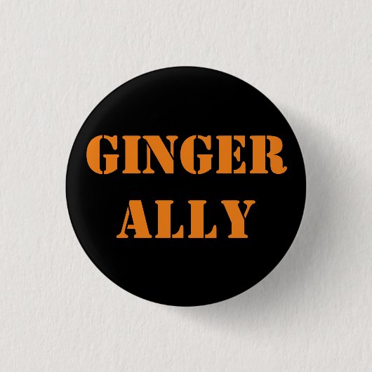 Ginger Ally 3 Cm Round Abzeichen Button (Vorderseite)