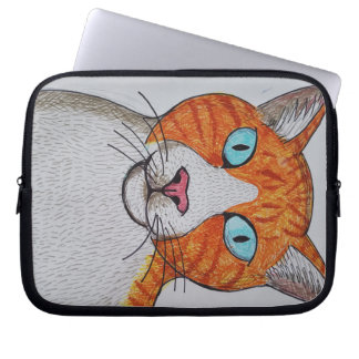 Ginger and white cat Electronics Bag Laptopschutzhülle