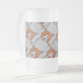 Ginger and White Frosted mug Mattglas Bierglas (Vorderseite Links)