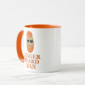 Ginger Bartmann witzig Tasse (Vorderseite Links)