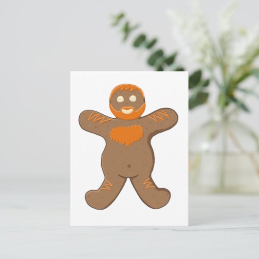 Ginger Bear Man Postkarte (Stehend Vorderseite)