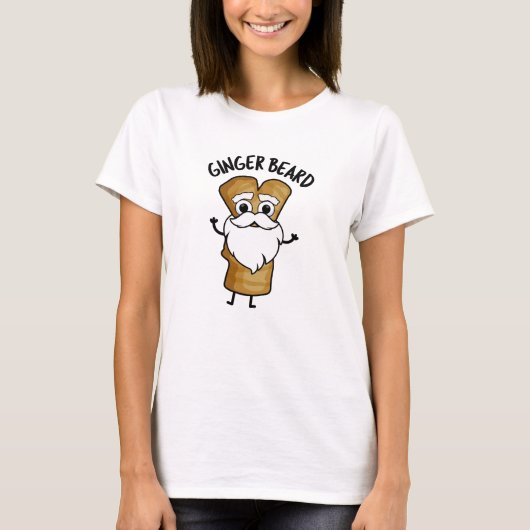 Ginger Beard Funny Gingerbread Food Puff T-Shirt (Vorderseite)