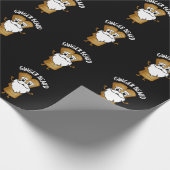 Ginger Beard Funny Gingerbrot Food Pun Dark BG Geschenkpapier (Ecke)