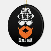 Ginger Beard Man Funny Redhead Irish Bearded Men Keramik Ornament (Links)