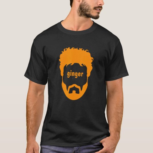 Ginger Beard Man Funny T-Shirt (Vorderseite)