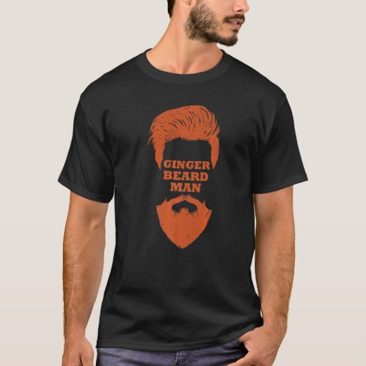 Ginger Beard Man Redhead Ginger Vater Vater Mens T-Shirt (Vorderseite)