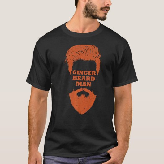 Ginger Beard Man Redhead Ginger Vater Vater Mens T-Shirt (Vorderseite)