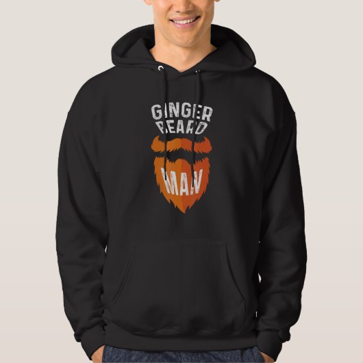 Ginger Beard Man Stylist Person Hoodie (Vorderseite)
