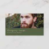 Ginger Beard Model, Men's Barbers Visitenkarte (Vorderseite)