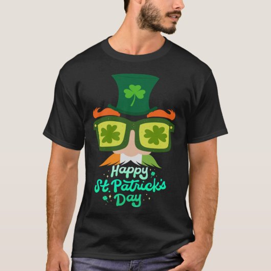 Ginger Beard St Patrick s Day Green Irish Shamrock T-Shirt (Vorderseite)