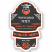 Ginger Beer Maker Aufkleber (Vorderseite)