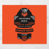 Ginger Beer Maker Bierflaschenetikett (Einzelnes Label)